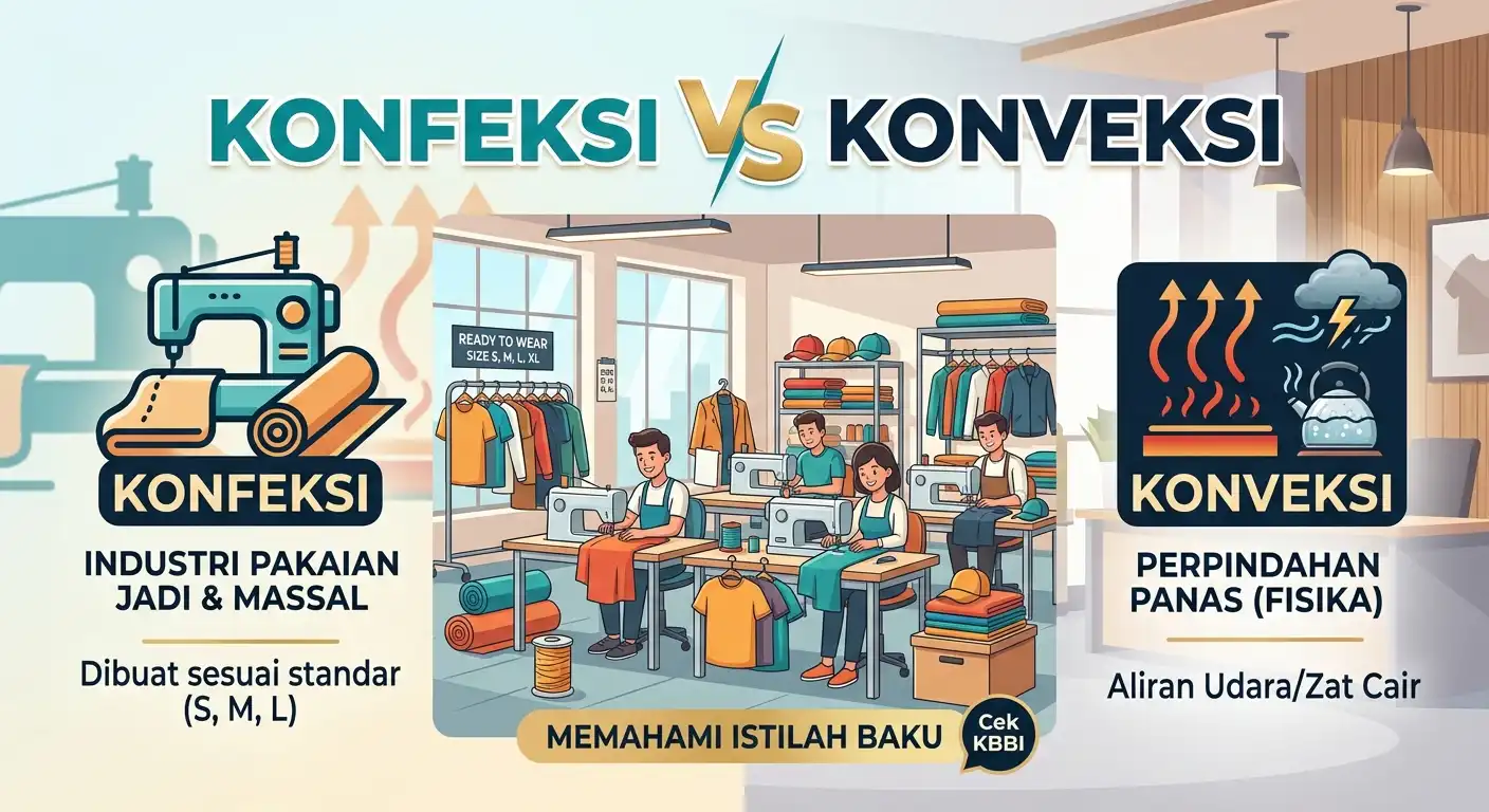 Konveksi atau Konfeksi? Meluruskan Istilah Bisnis Pakaian yang Sering Tertukar Konveksi atau Konfeksi? Meluruskan Istilah Bisnis Pakaian yang Sering Tertukar