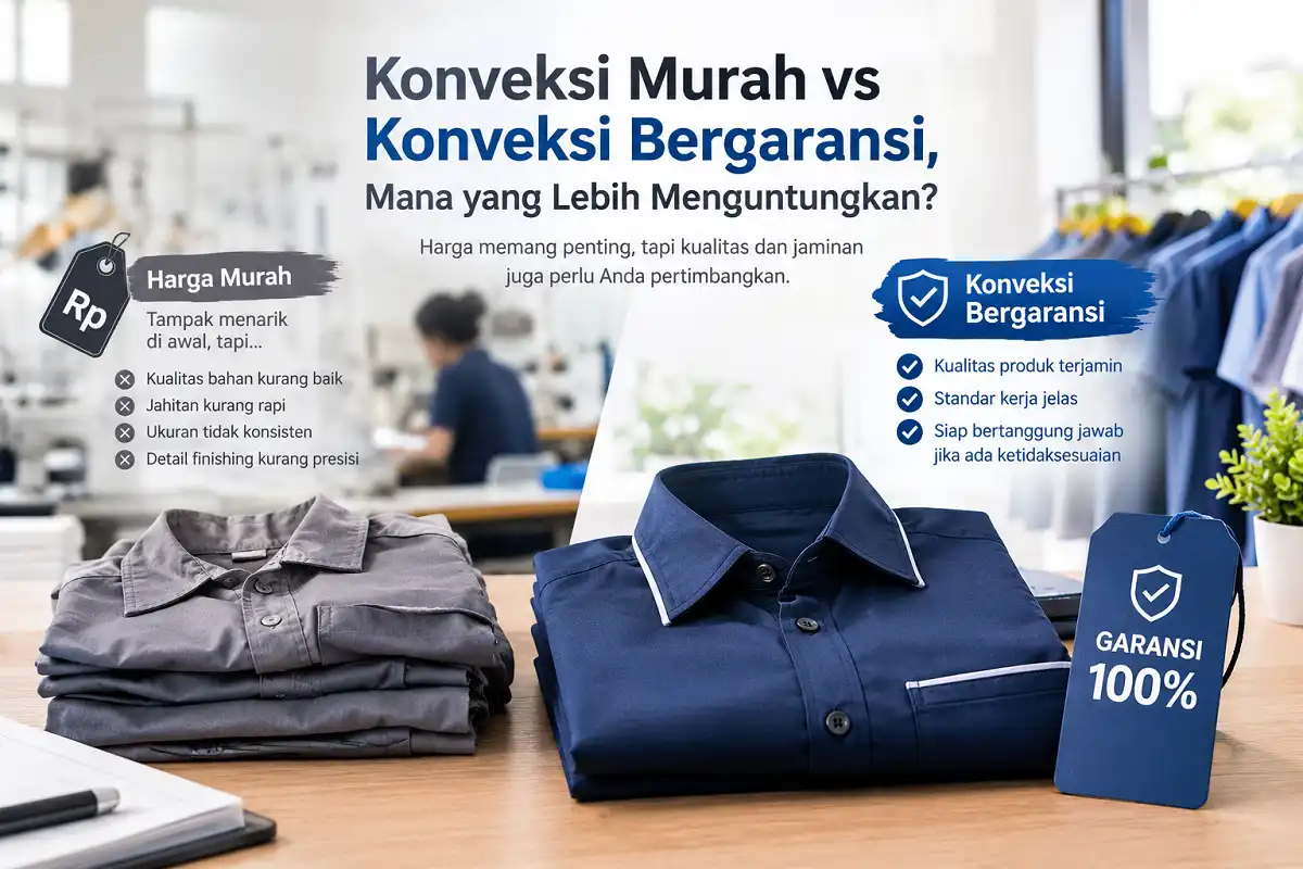 Konveksi Murah vs Konveksi Bergaransi, Mana yang Lebih Menguntungkan?